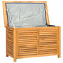 Voir la diapositive 5 : VIDAXL Boîte de rangement de jardin et sac 90x50x58cm bois massif teck