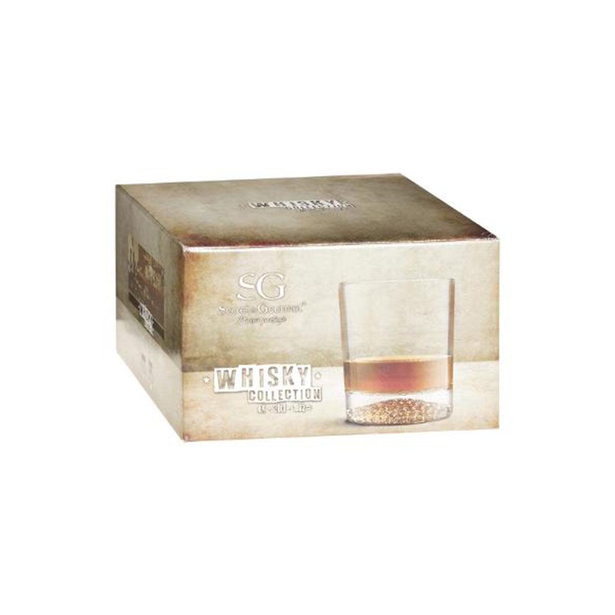 Voir la diapositive 4 : SECRET DE GOURMET Lot de 4 verres à whisky  artico  30cl transparent