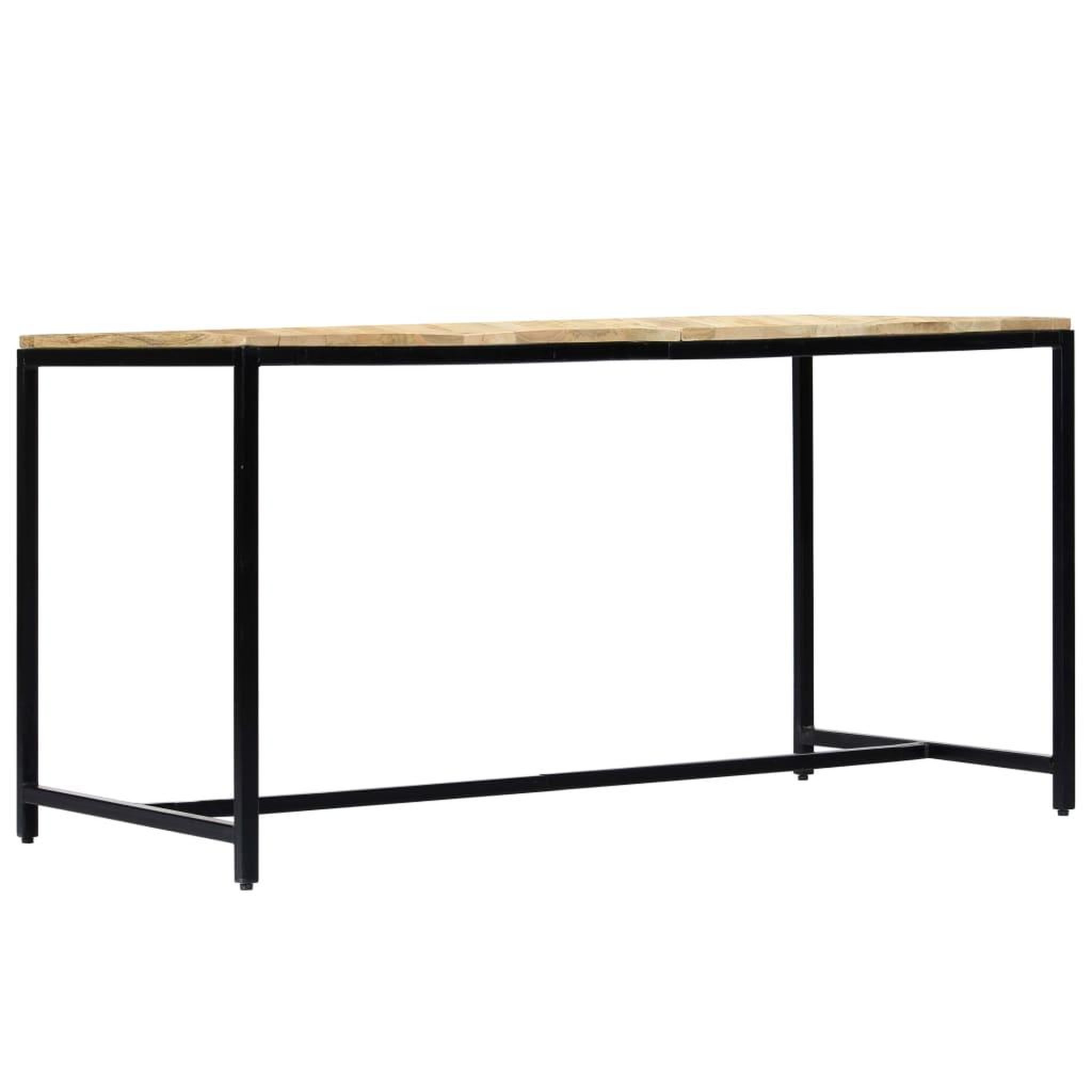Voir la diapositive 2 : VIDAXL Table a manger 140x70x75 cm Bois de manguier massif brut