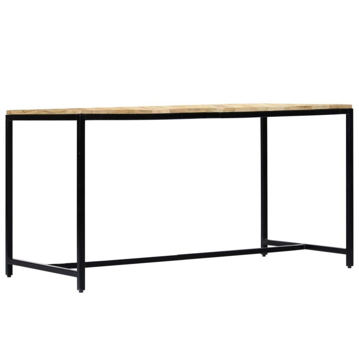VIDAXL Table a manger 140x70x75 cm Bois de manguier massif brut