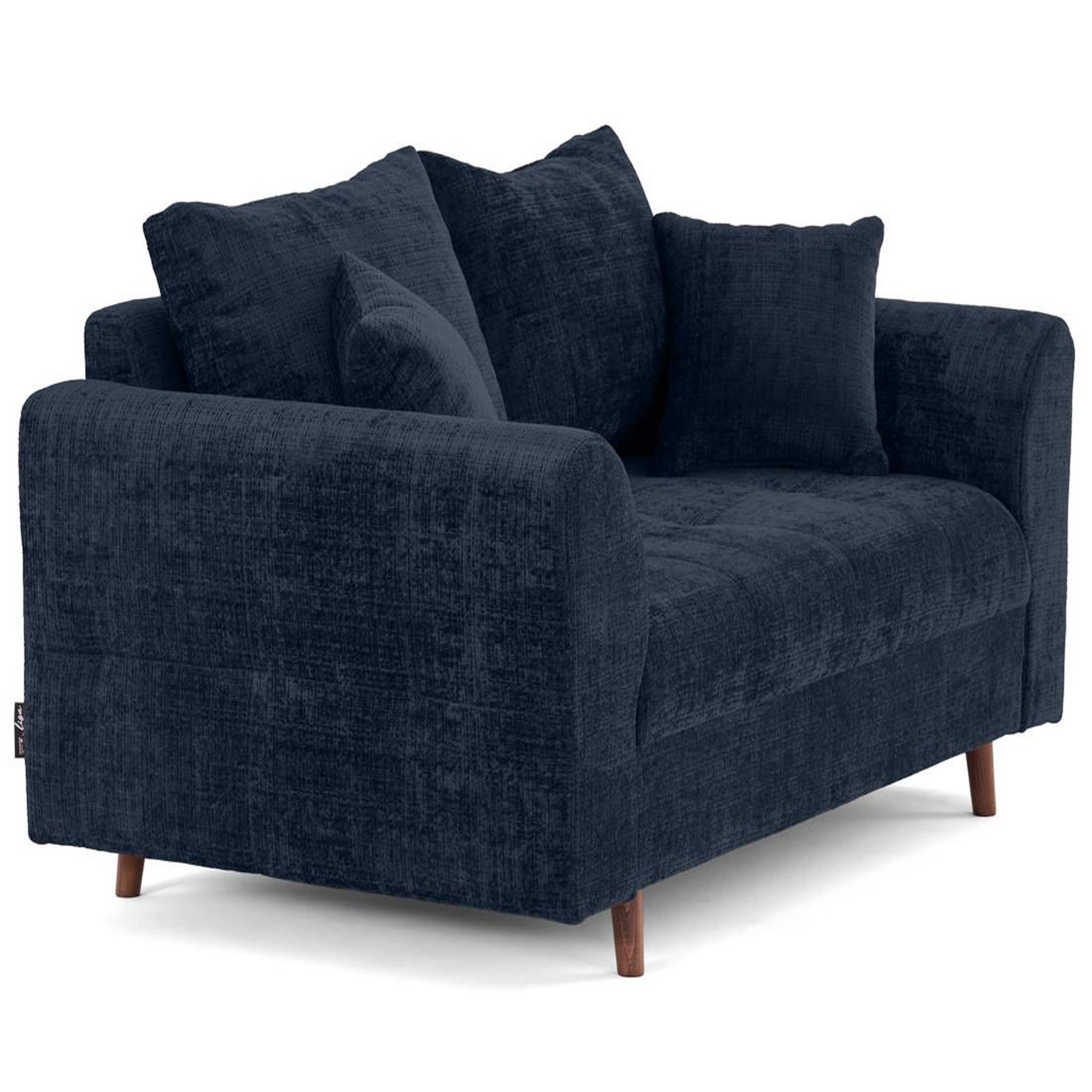 Voir la diapositive 4 : LISA DESIGN Rune - canapé droit 2 places en velours texturé