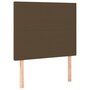 Voir la diapositive 2 : VIDAXL Tetes de lit 2 pcs Marron Fonce 100x5x78/88 cm Tissu