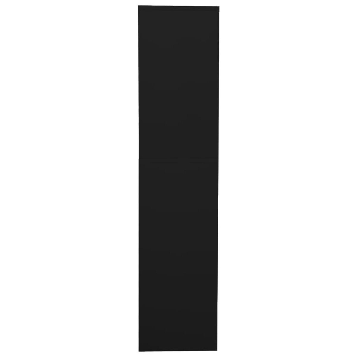 VIDAXL Armoire de bureau Noir 90x40x180 cm Acier