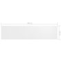 Voir la diapositive 6 : VIDAXL Ecran de balcon Blanc 120x500 cm Tissu Oxford