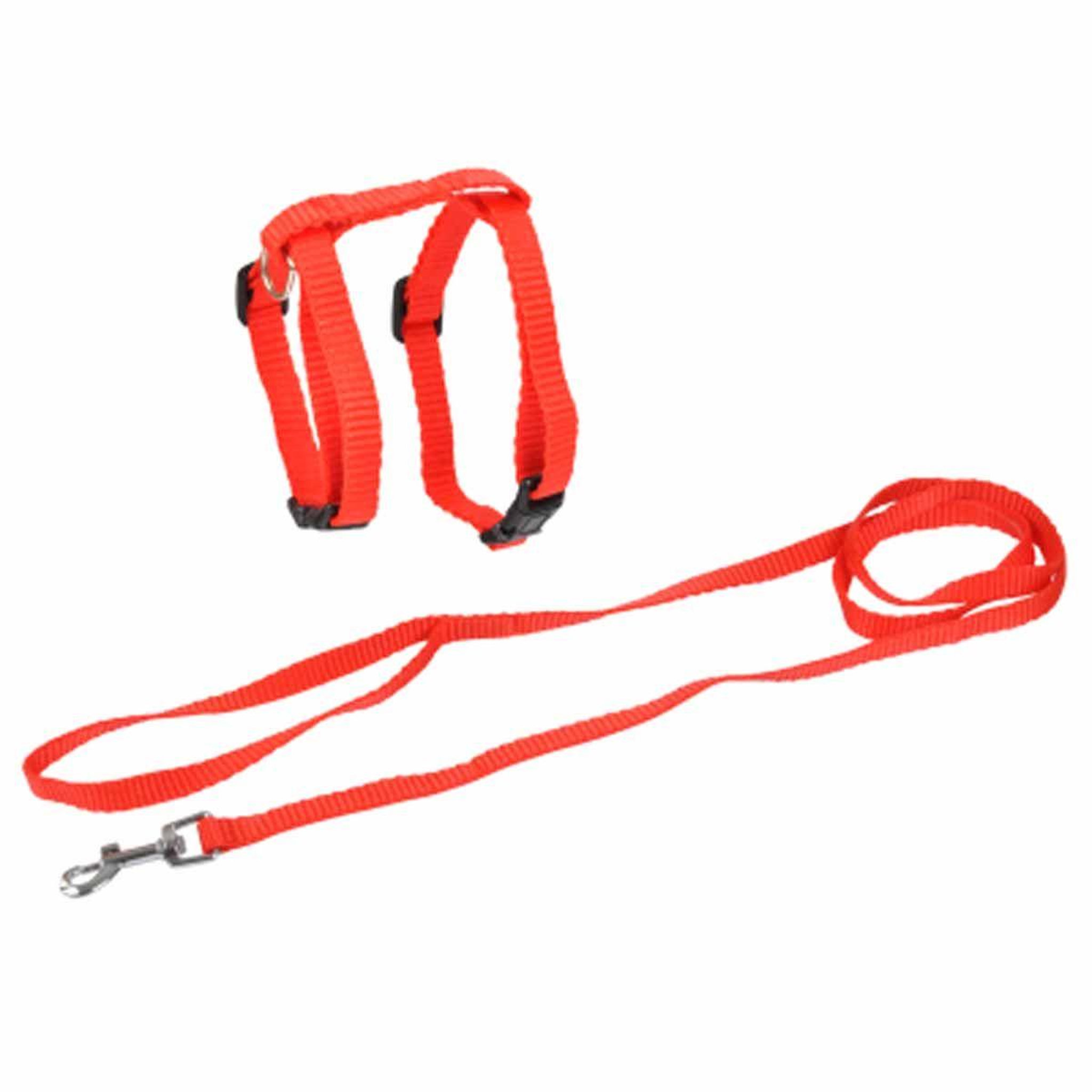 Voir la diapositive 1 : LOVE STORY Harnais & laisse pour chat  kit  120cm rouge