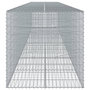 Voir la diapositive 4 : VIDAXL Panier gabion avec couvercle 800x100x100 cm fer galvanise