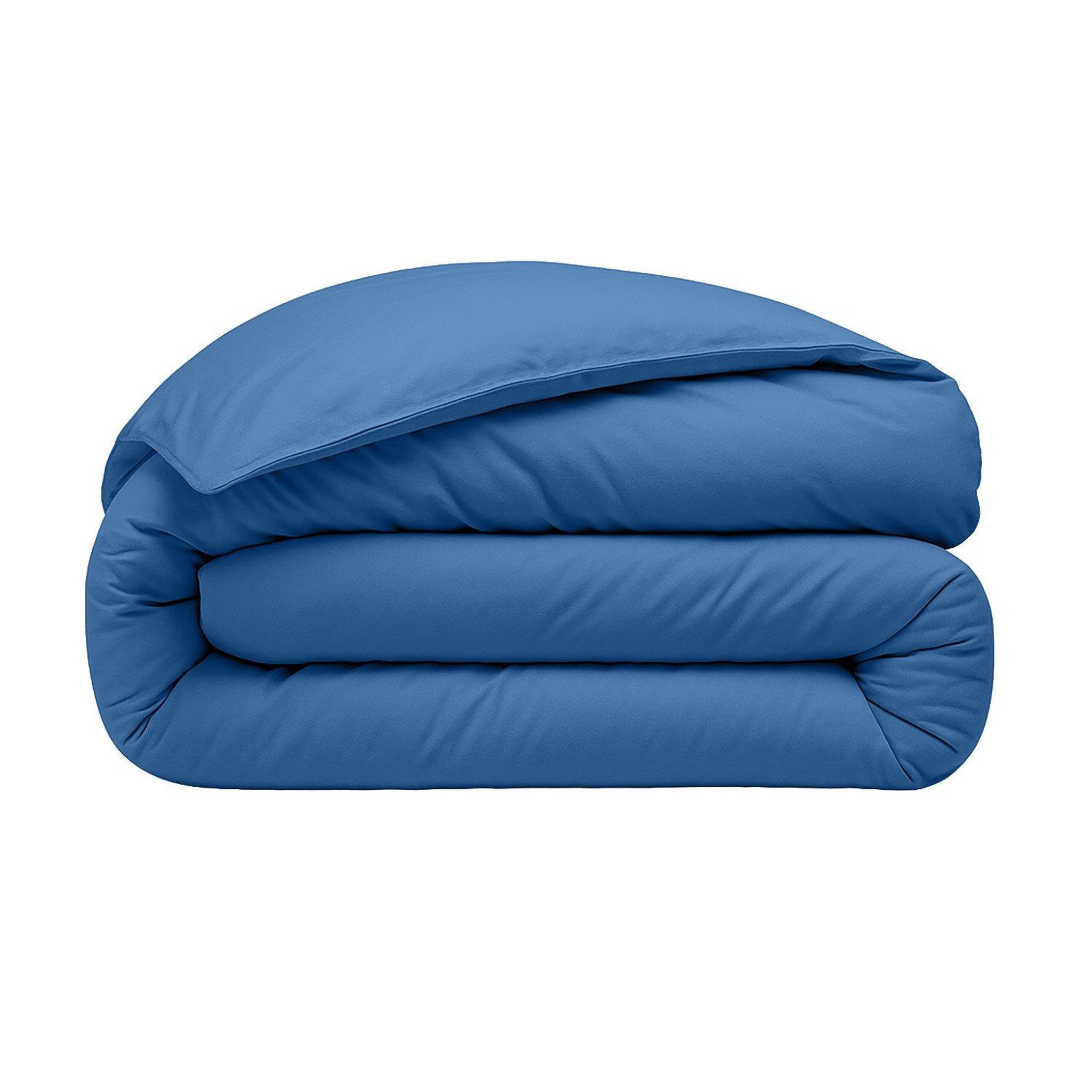 Voir la diapositive 2 : BATON ROUGE Housse de couette 100% percale de coton lavé 80fils/cm2, elegance