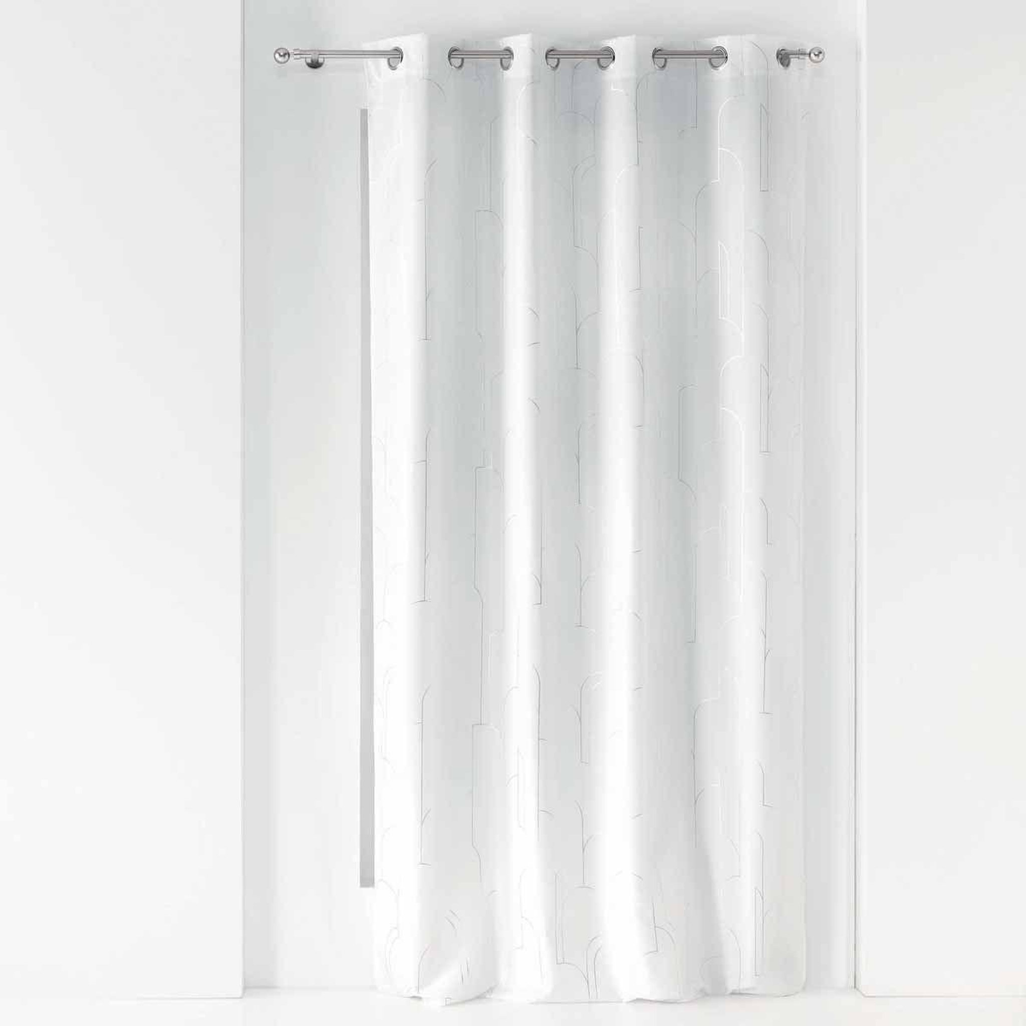 Douceur d'Intérieur Rideau voilage à œillets  domea  140x260cm blanc