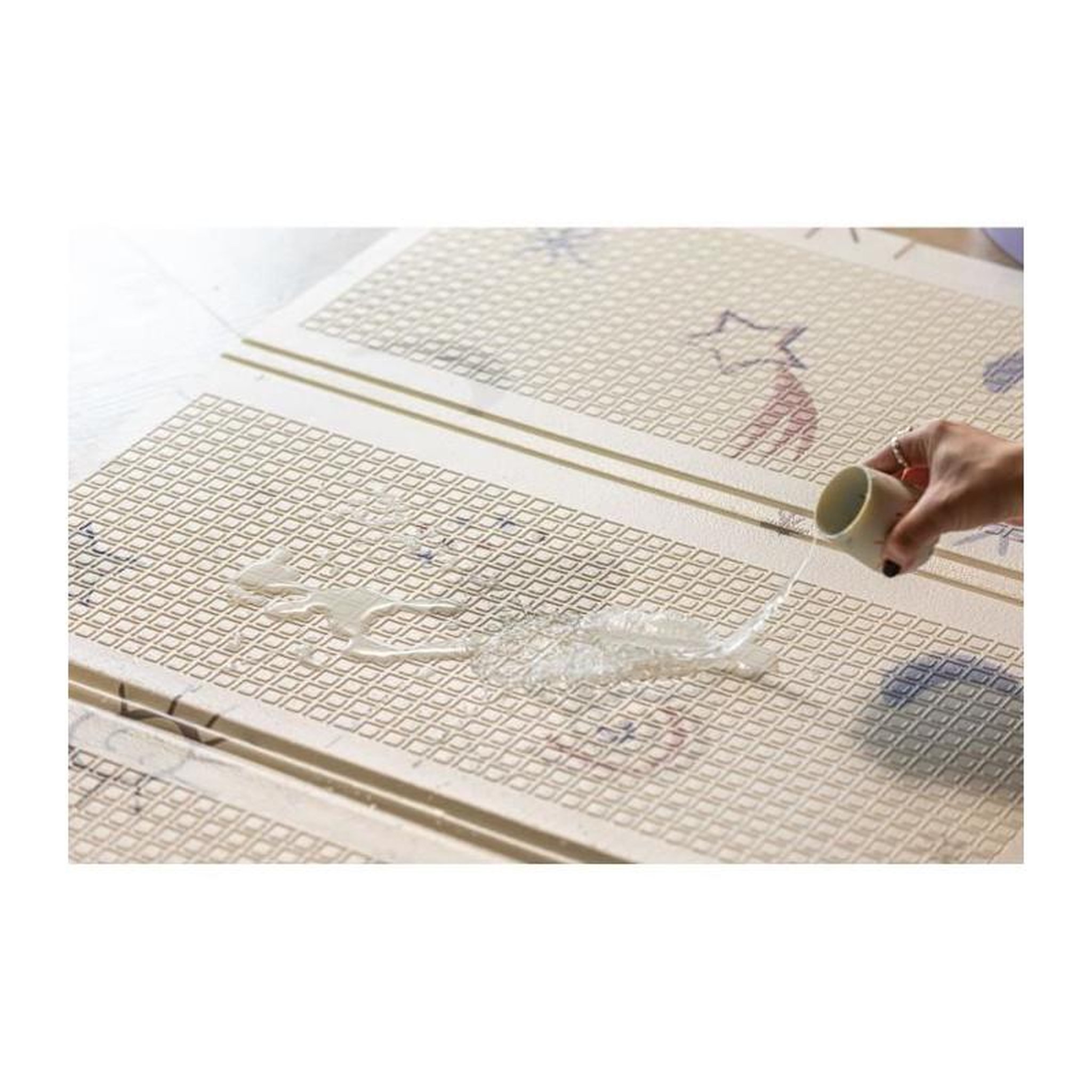 Voir la diapositive 4 : NUBY Tapis d'Éveil Réversible - NUBY - 200 x 150 x 1 cm - Arc-en-Ciel