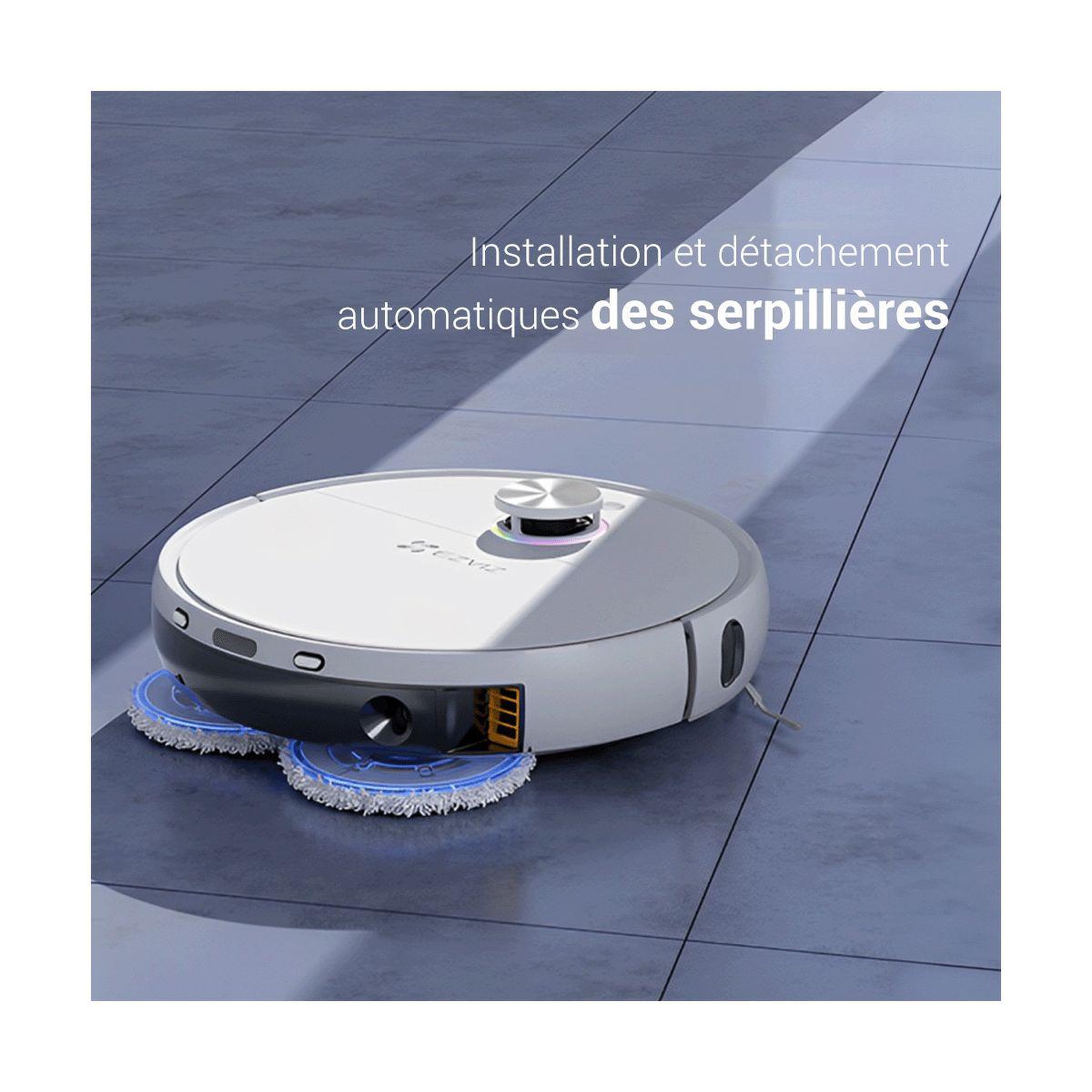 Voir la diapositive 5 : EZVIZ Robot Aspirateur Laveur RS2