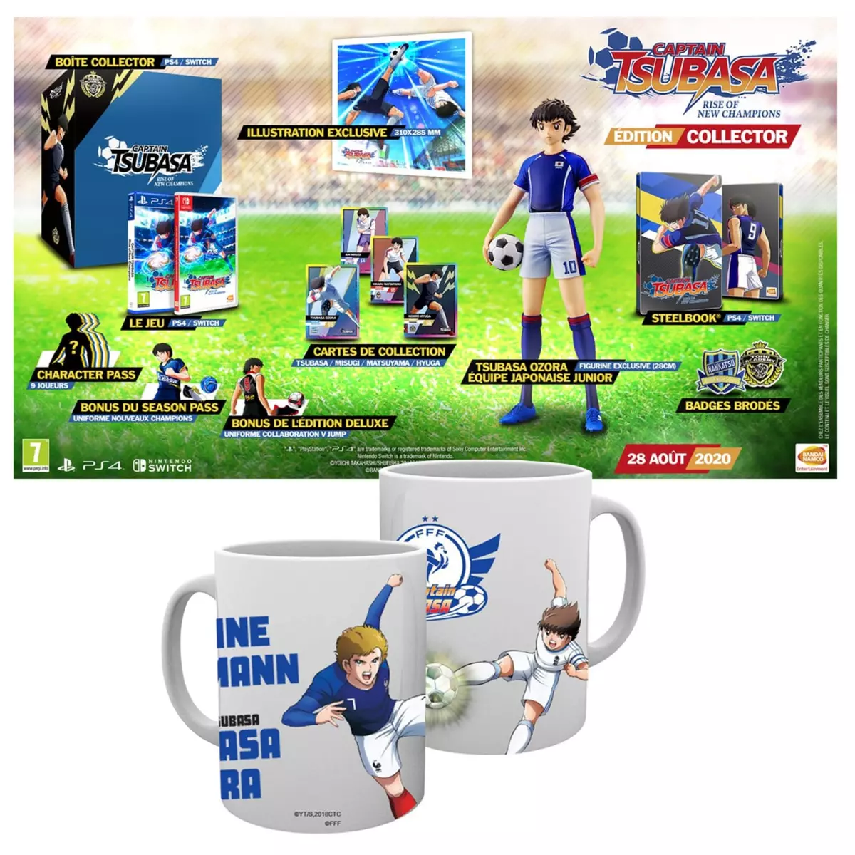 Captain Tsubasa Edition Collector PS4 + Mug Griezmann