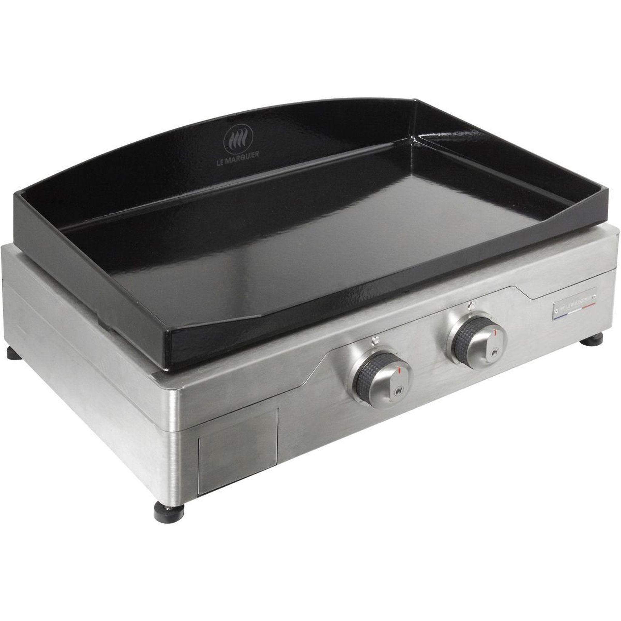 Voir la diapositive 1 : Le marquier Plancha électrique Signature Electrica 260 Inox 2 brûleurs à poser, 60x40 cm