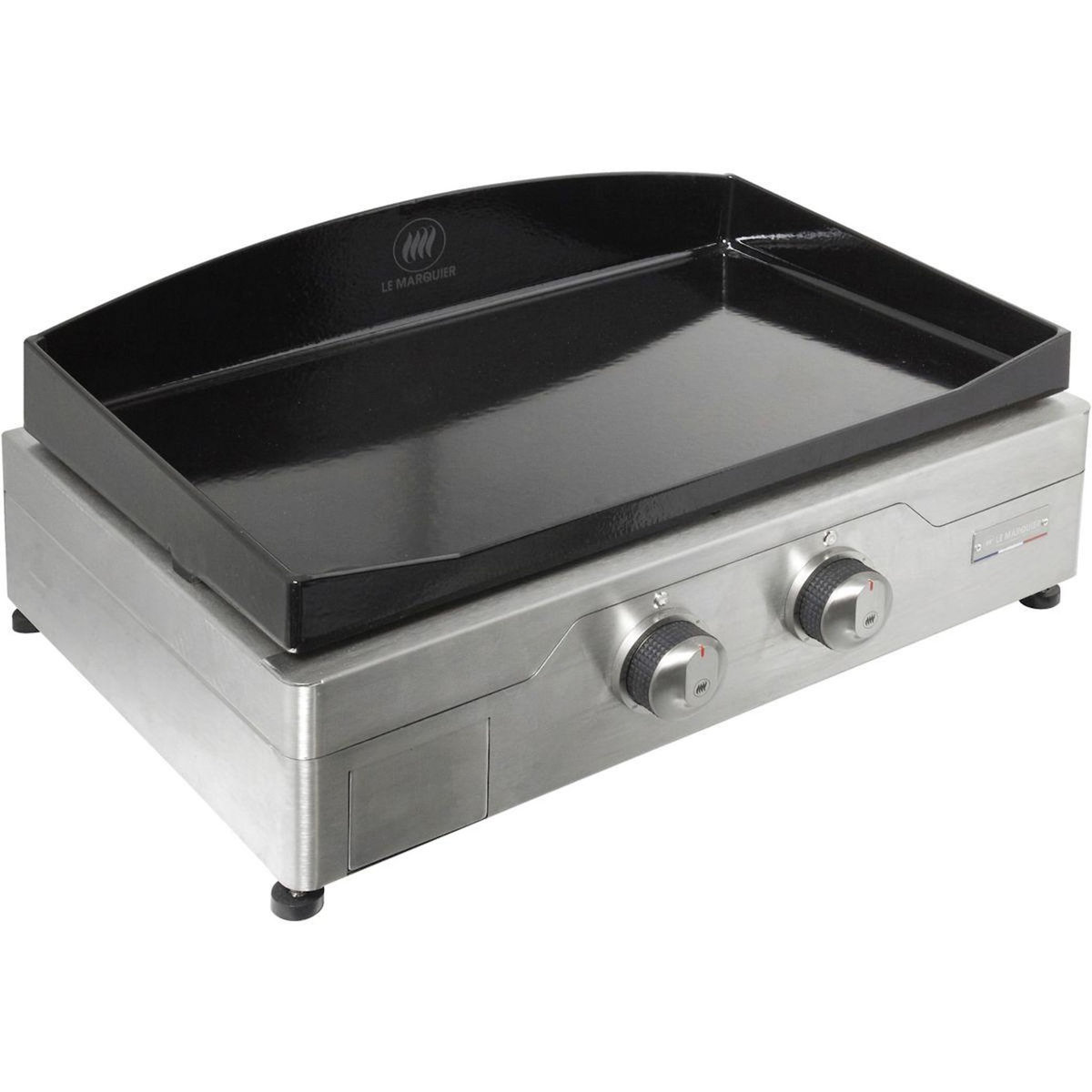 Le marquier Plancha électrique Signature Electrica 260 Inox 2 brûleurs à poser, 60x40 cm