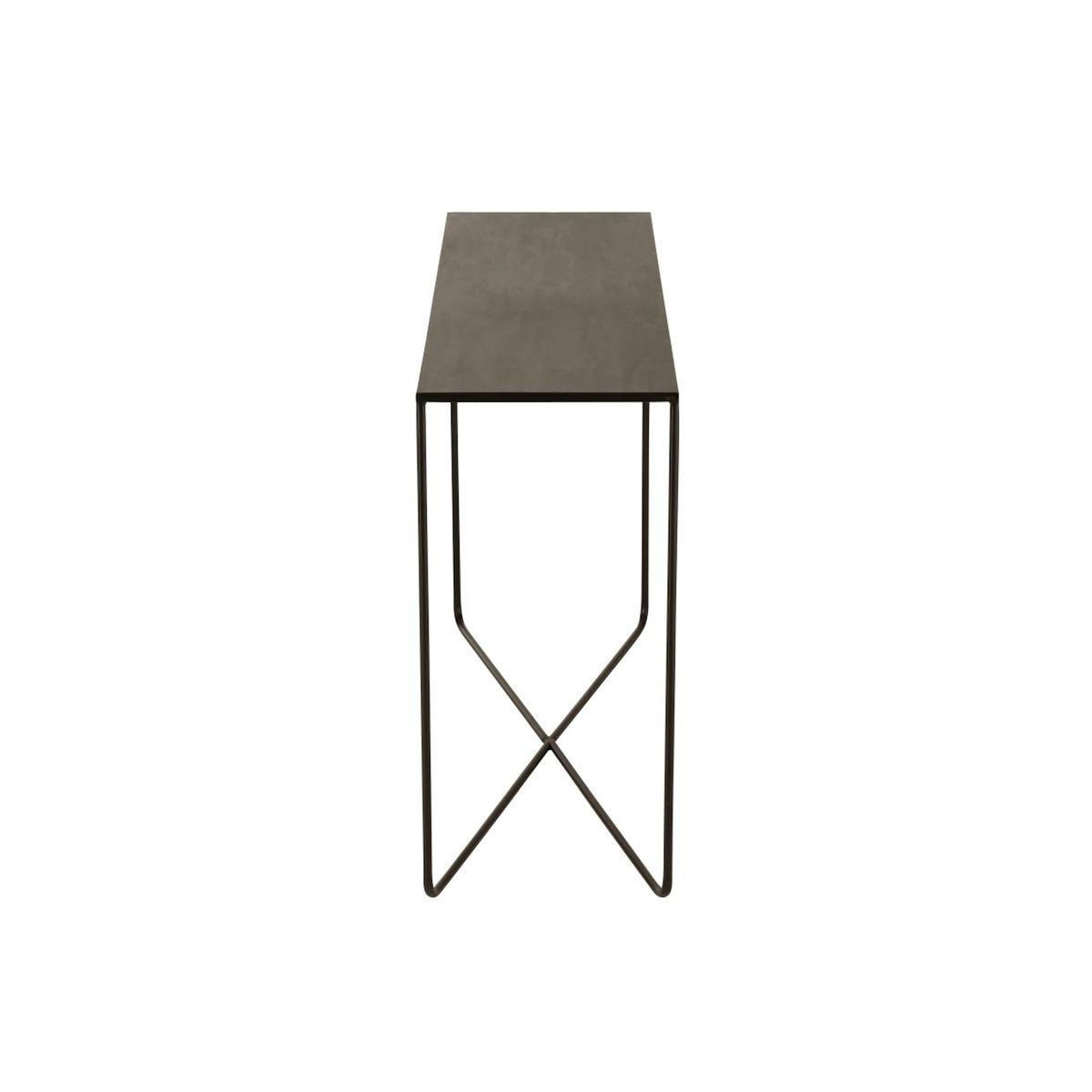Paris Prix Console Design en Métal  Elsie  120cm Noir