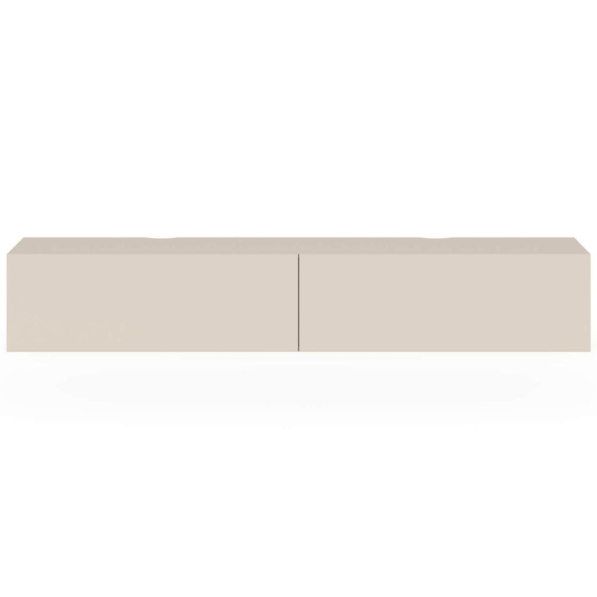 Voir la diapositive 3 : ID MARKET Meuble tv 180 cm suspendu elio 2 portes beige
