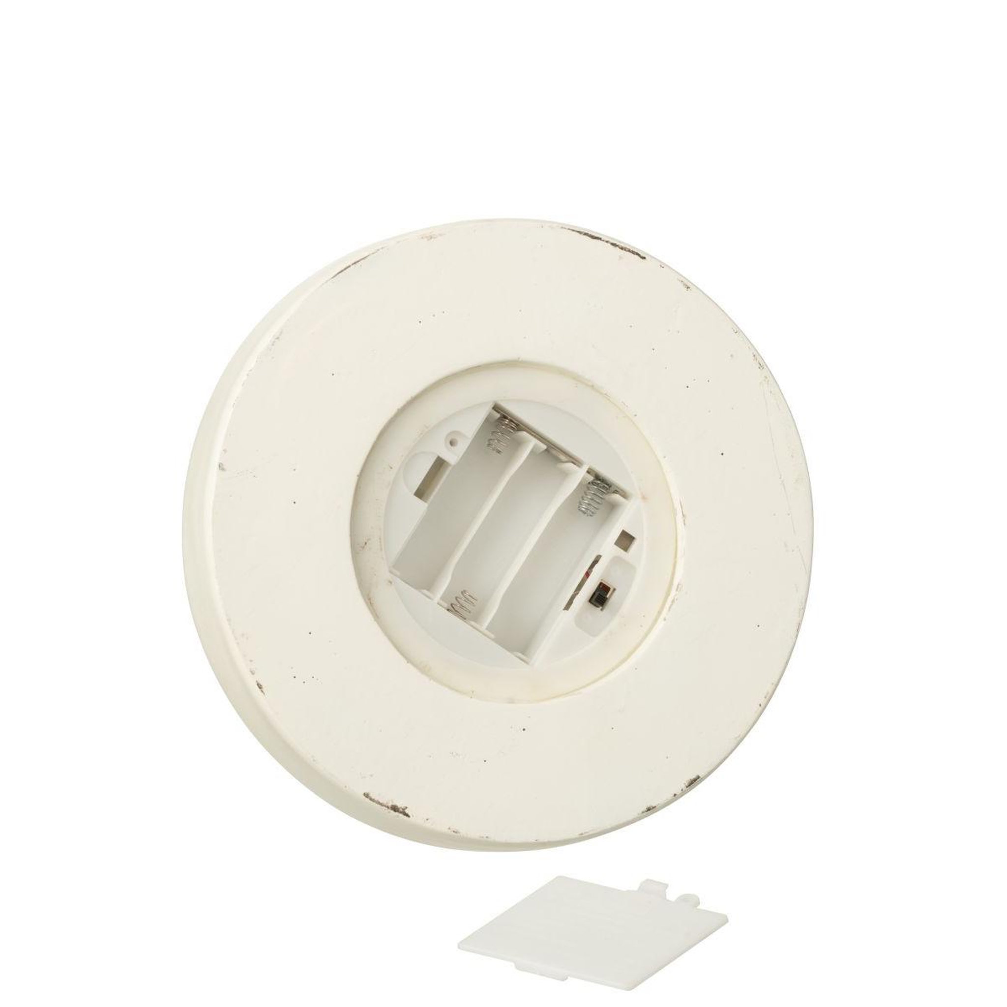 Voir la diapositive 3 : J-LINE Cloche déco à led  casse-noisette  28cm blanc