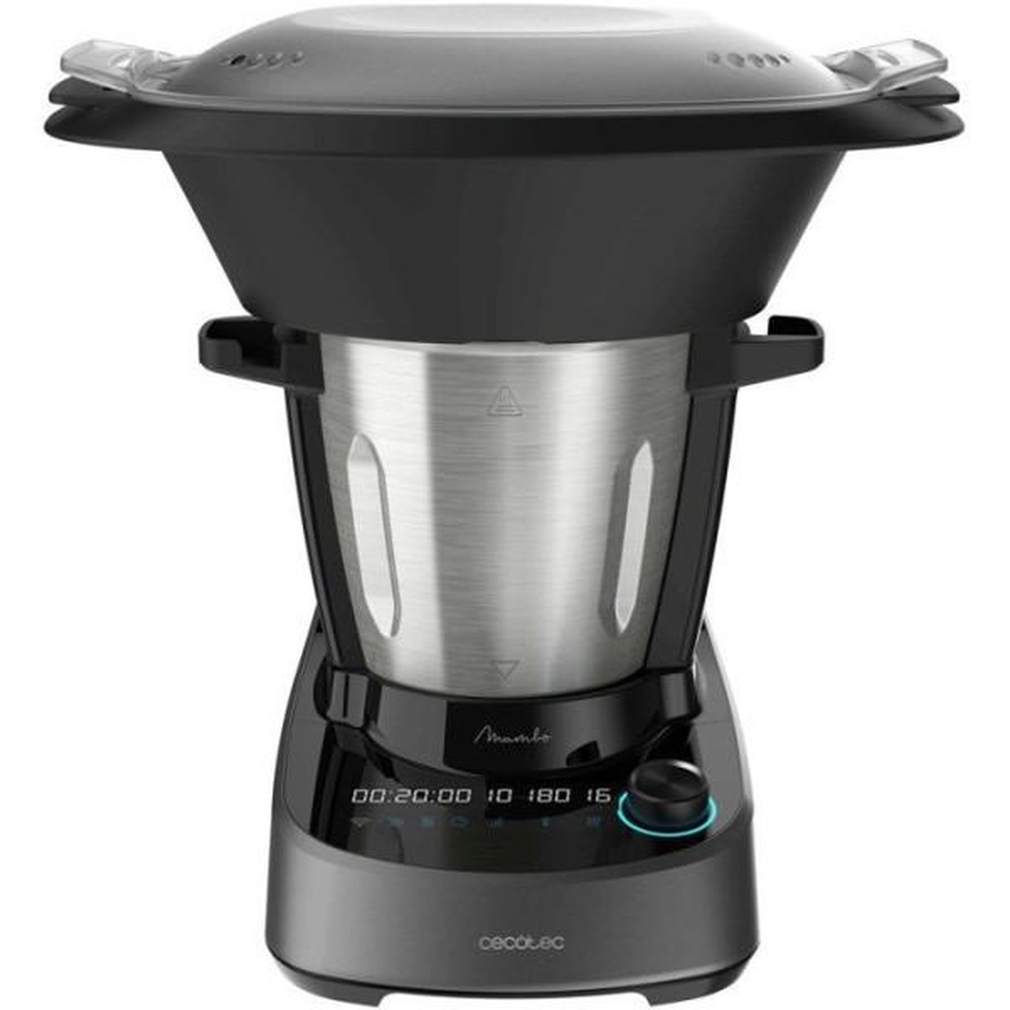 Voir la diapositive 4 : CECOTEC Cecotec 04341 robot de cuisine 1600 w 3,3 l noir, acier inoxydable balances intégrées