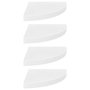 Voir la diapositive 2 : VIDAXL Etageres d'angle flottantes 4pcs blanc brillant 35x35x3,8cm MDF