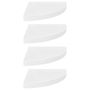 Voir la diapositive 2 : VIDAXL Etageres d'angle flottantes 4pcs blanc brillant 35x35x3,8cm MDF