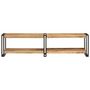 Voir la diapositive 2 : VIDAXL Meuble TV 160x30x40 cm bois massif de manguier