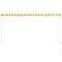Voir la diapositive 5 : VIDAXL Auvent retractable 250x150 cm Jaune et blanc