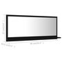 Voir la diapositive 6 : VIDAXL Miroir de salle de bain Noir 90x10,5x37 cm Agglomere