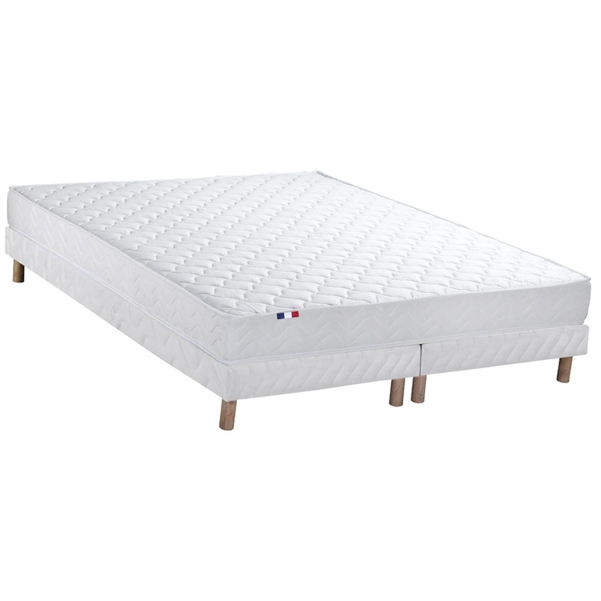 Voir la diapositive 2 : Ensemble Matelas Mousse réversible + Sommier 2 x 80 x 200 cm  STRATUS
