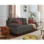 Voir la diapositive 2 : BEST MOBILIER Cristal - canapé 3 places - convertible avec coffre - en velours côtelé