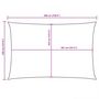 Voir la diapositive 6 : VIDAXL Voile de parasol tissu oxford rectangulaire 3,5x5 m beige