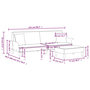 Voir la diapositive 6 : VIDAXL Canape-lit a 2 places avec oreillers et repose-pied gris fonce