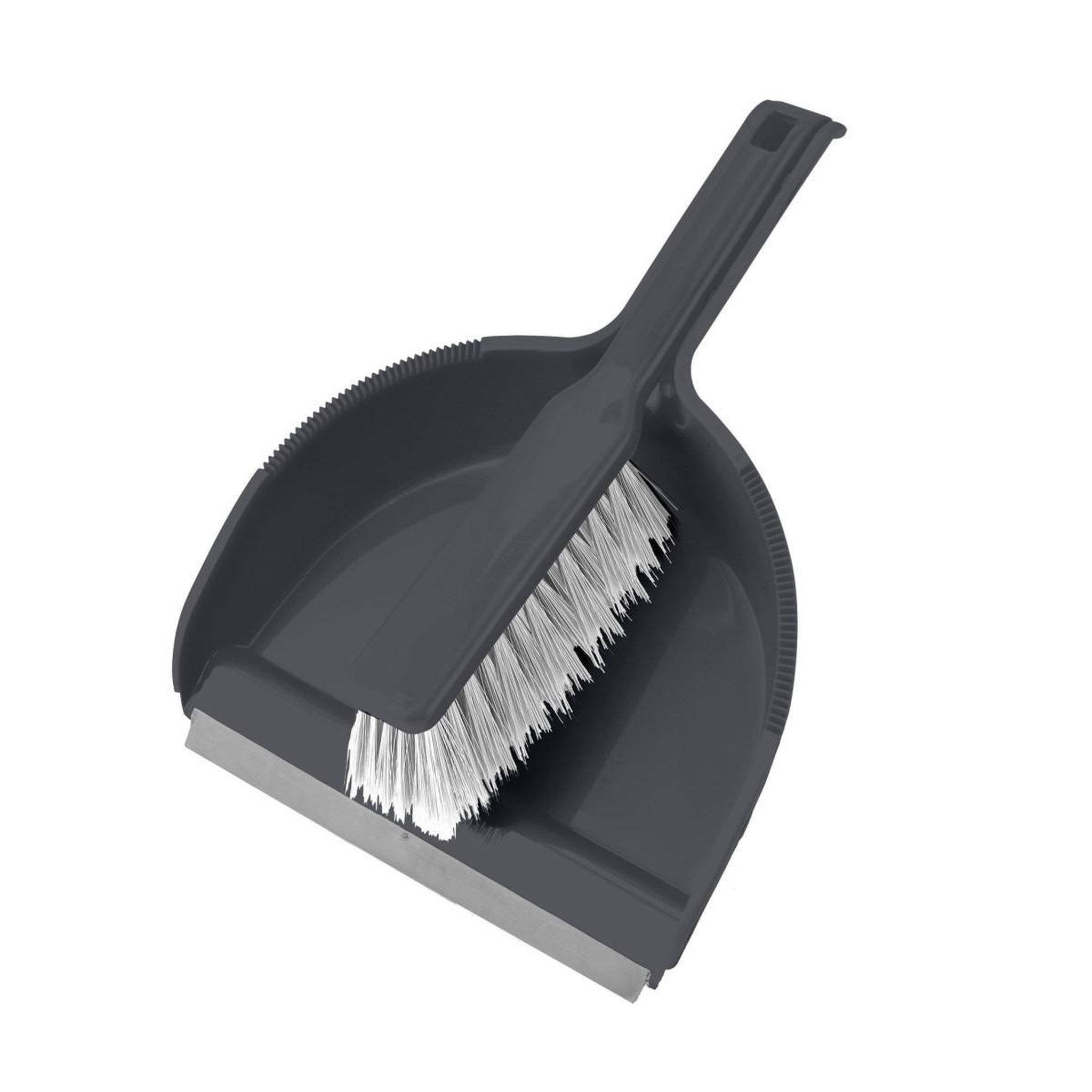 HOMEA Pelle & balayette  rebord gomme  anthracite