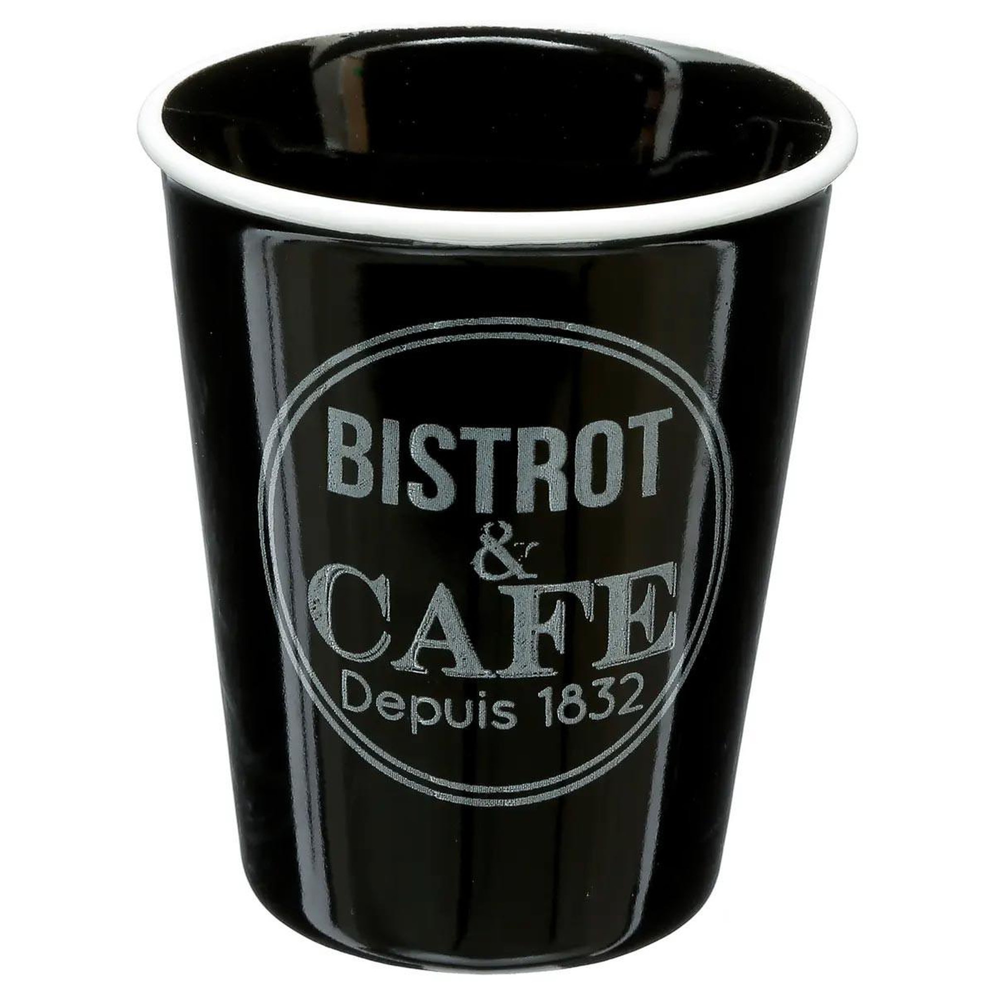 Voir la diapositive 2 : SECRET DE GOURMET Coffret 6 tasses  bistrot  10cl multicolore