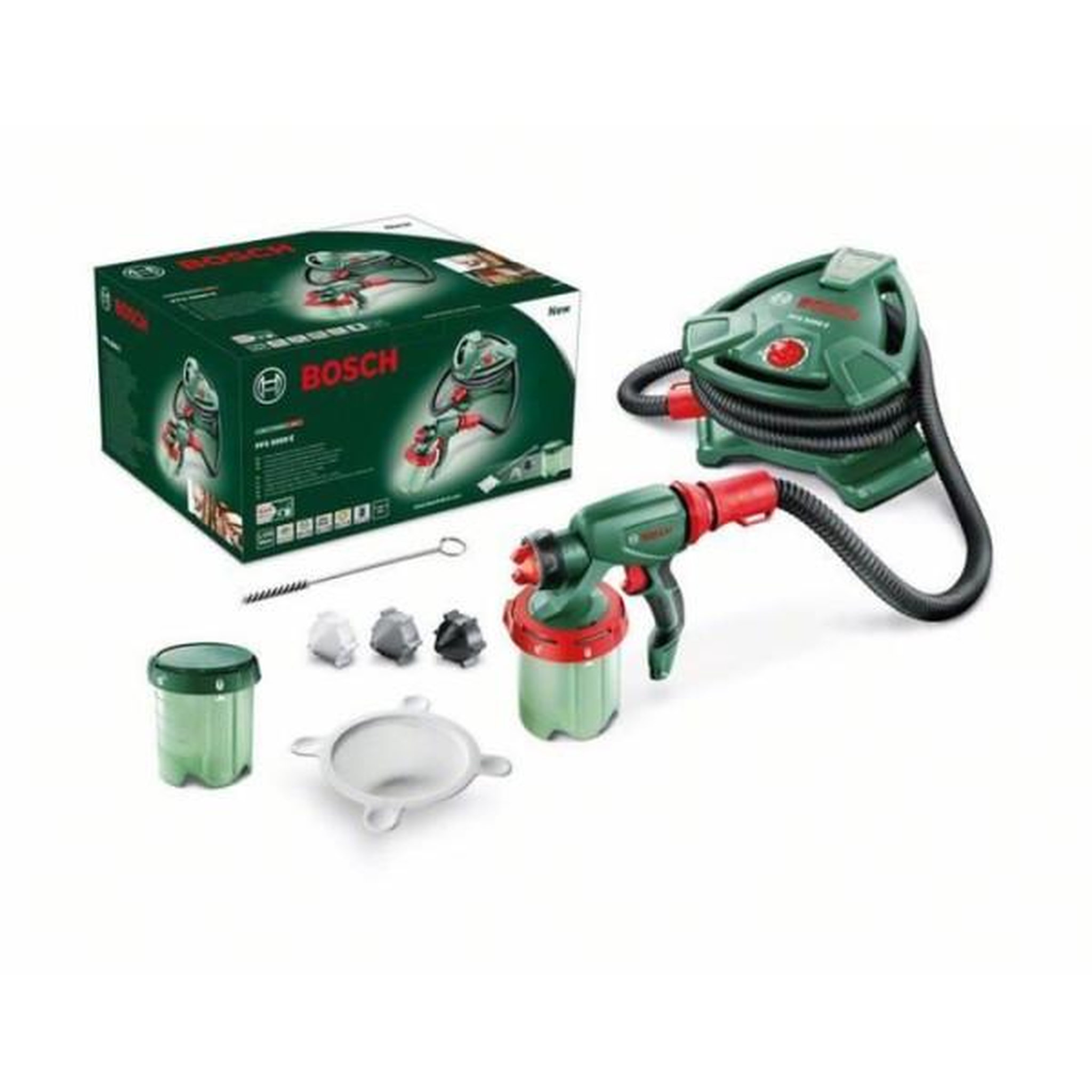 Voir la diapositive 3 : BOSCH BOSCH Pistolet a peinture PFS 5000 E - 1200 W - Débit : 500 ml/min + Malaxeur