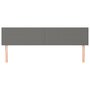 Voir la diapositive 3 : VIDAXL Tetes de lit 2 pcs Gris fonce 80x5x78/88 cm Tissu