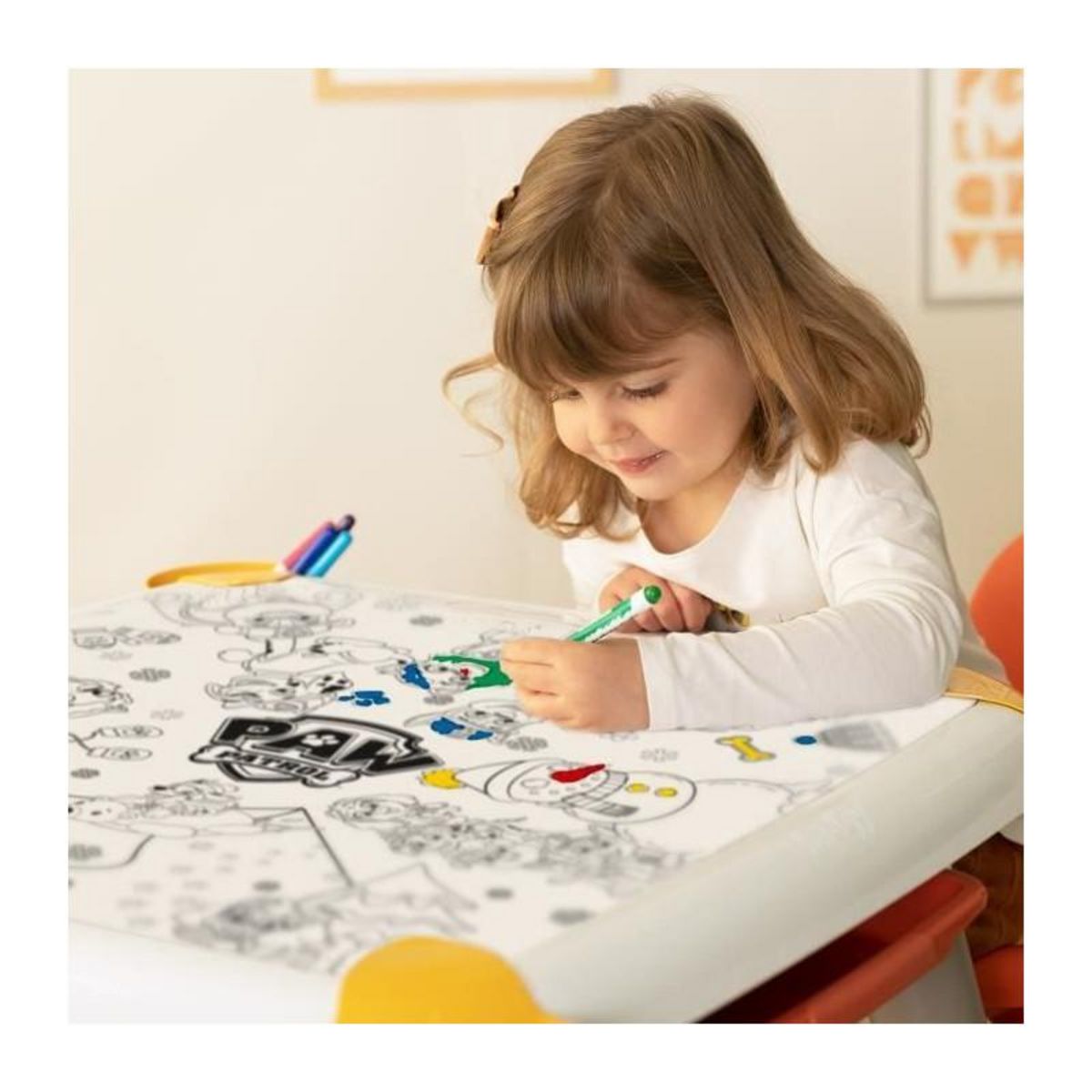 SMOBY Smoby - Recharge Coloriages pour la Kid table créative - 10 feuilles de coloriages Pat' Patrouille