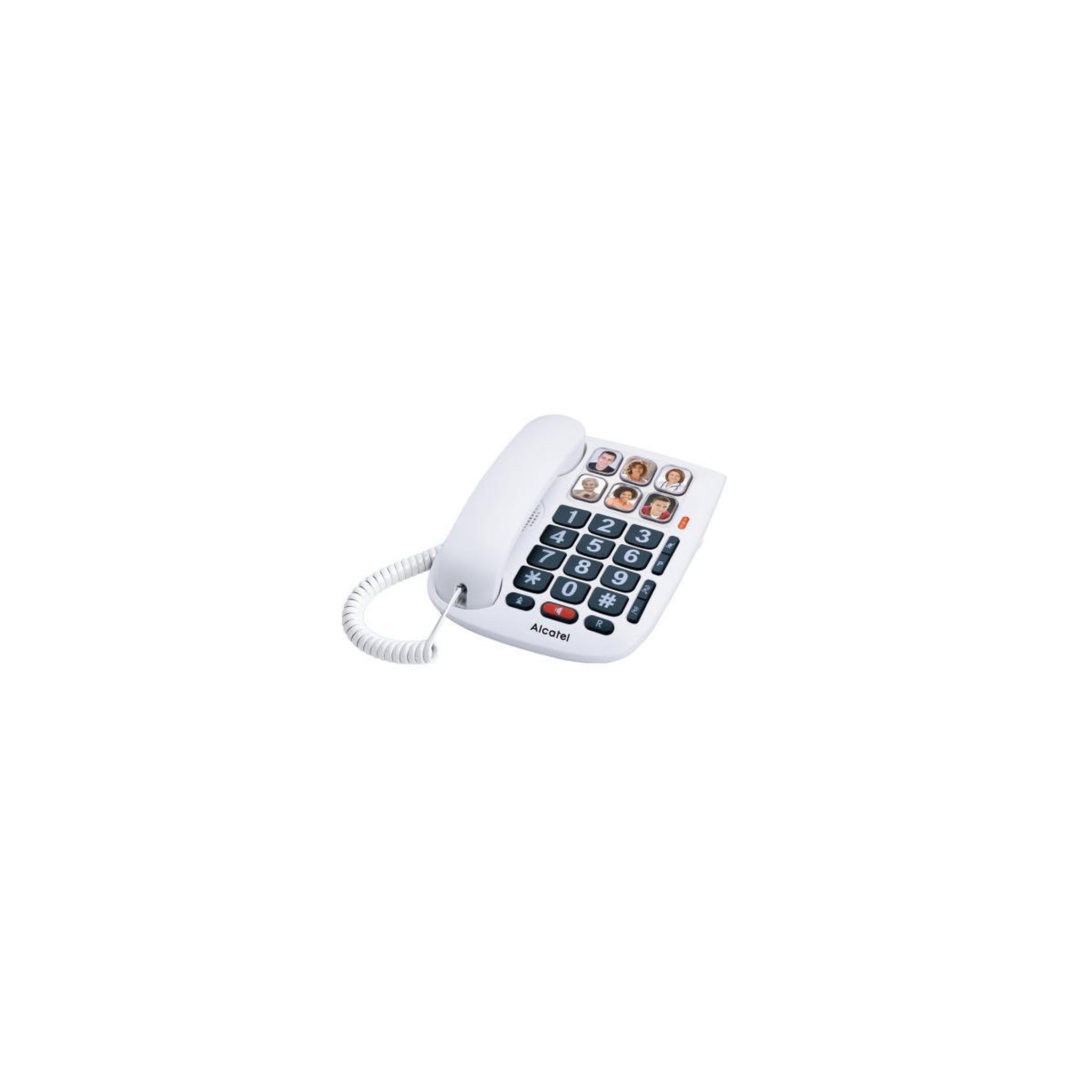 Voir la diapositive 2 : ALCATEL HOME Alcatel TMax 10 Blanc Telephone Filaire Senior