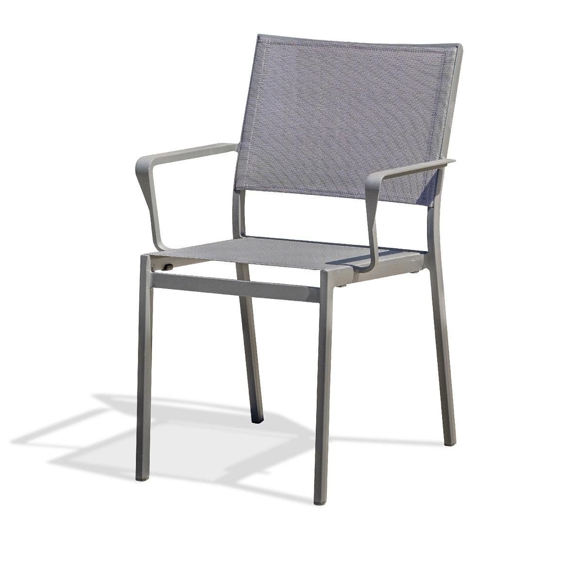 DCB GARDEN Salon de jardin - 8 places - Aluminium/céramique - Anthracite - STOCKHOLM