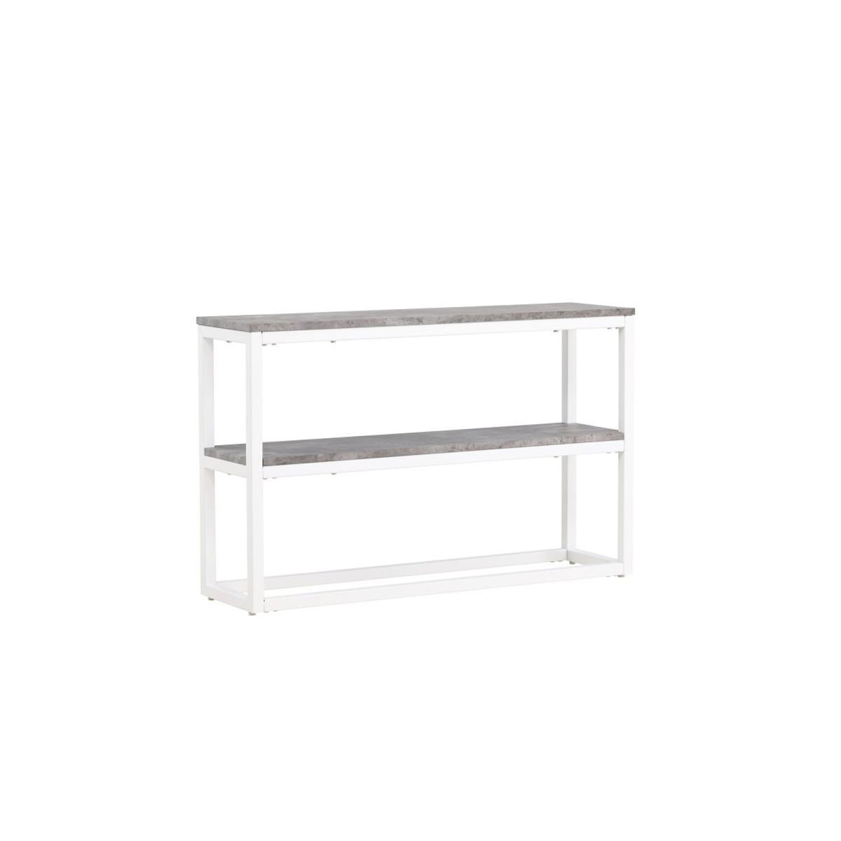 Paris Prix Console Design Double  Rise  110cm Gris & Blanc