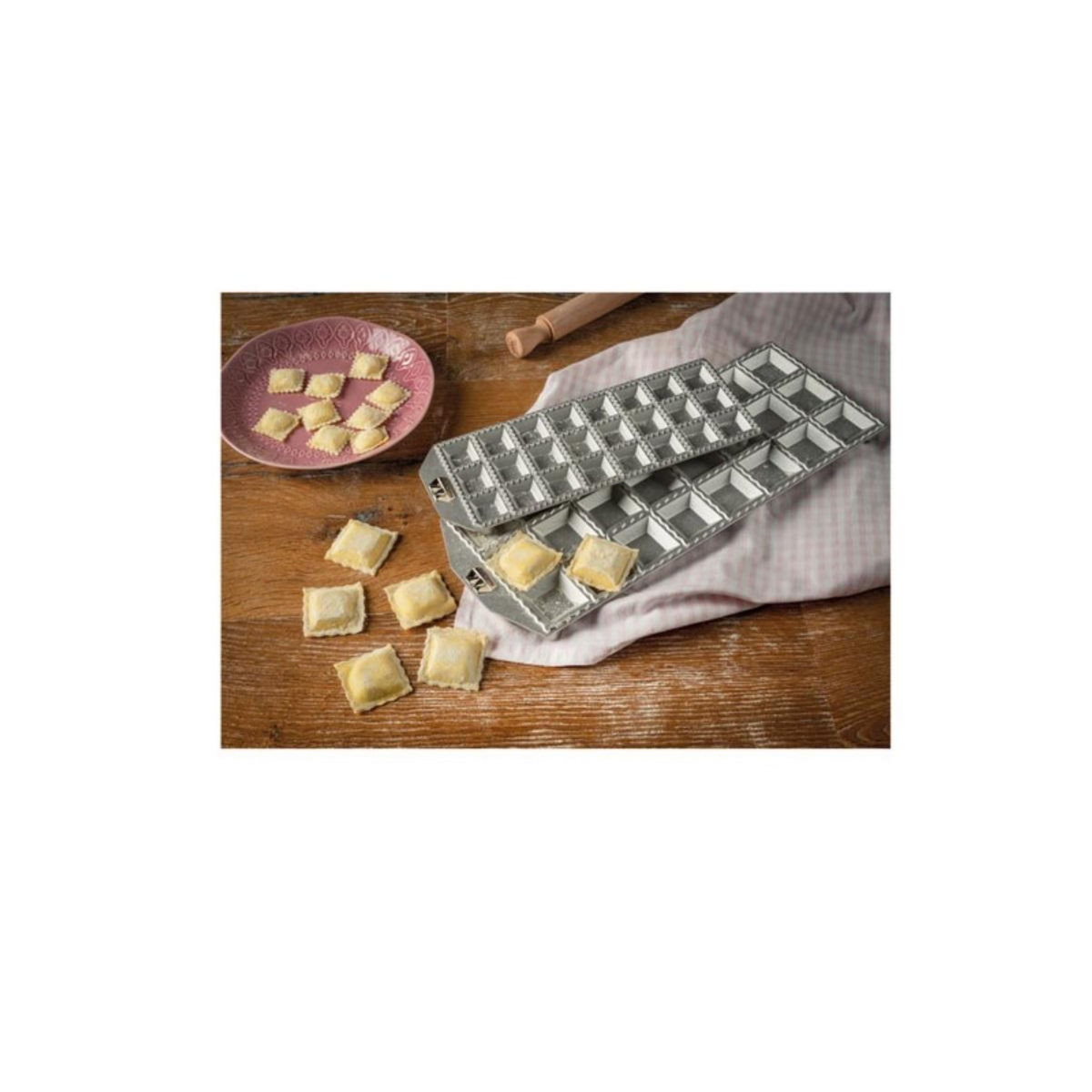 Marcato Moule à ravioli 48 carrés de 2.5x2.5cm - RA-Q25X48-CLS