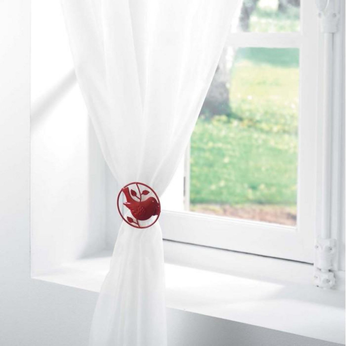 Paris Prix Lot de 2 Embrasses de Rideau  Passero  8cm Rouge