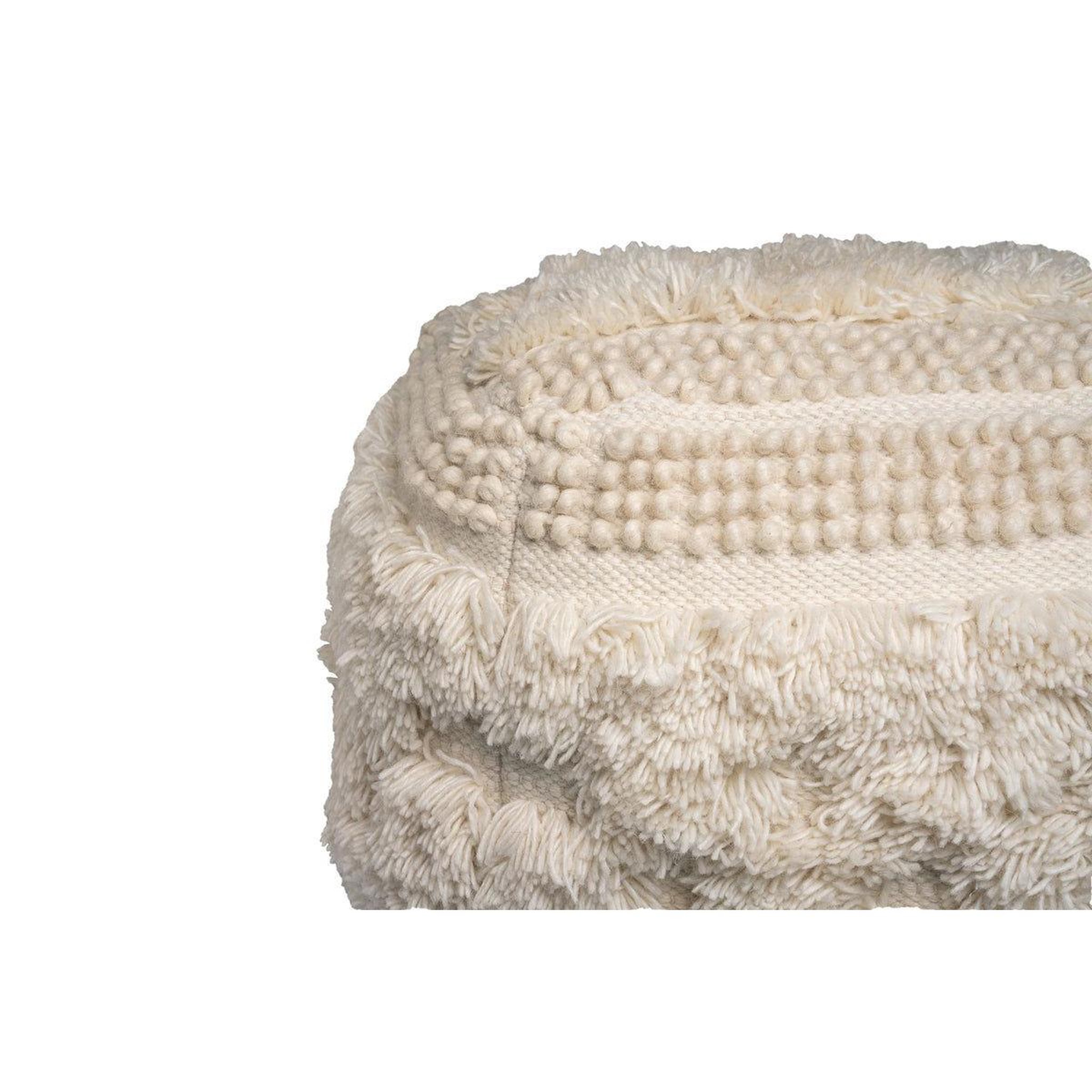 Voir la diapositive 3 : Paris Prix Pouf bohème fait à la main  bohist  50cm naturel