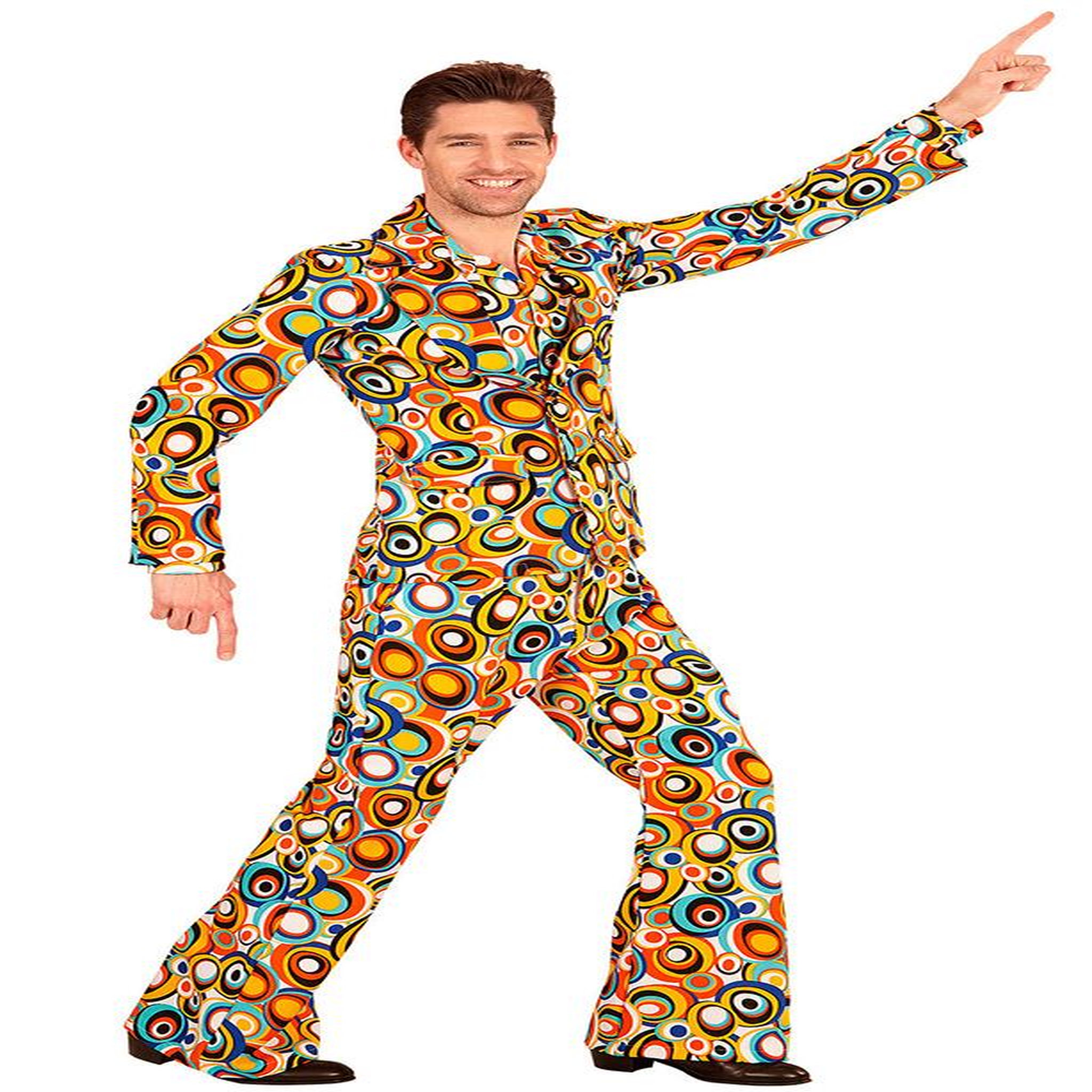 WIDMANN Déguisement Groovy Années 70 - Bubbles - Homme - L