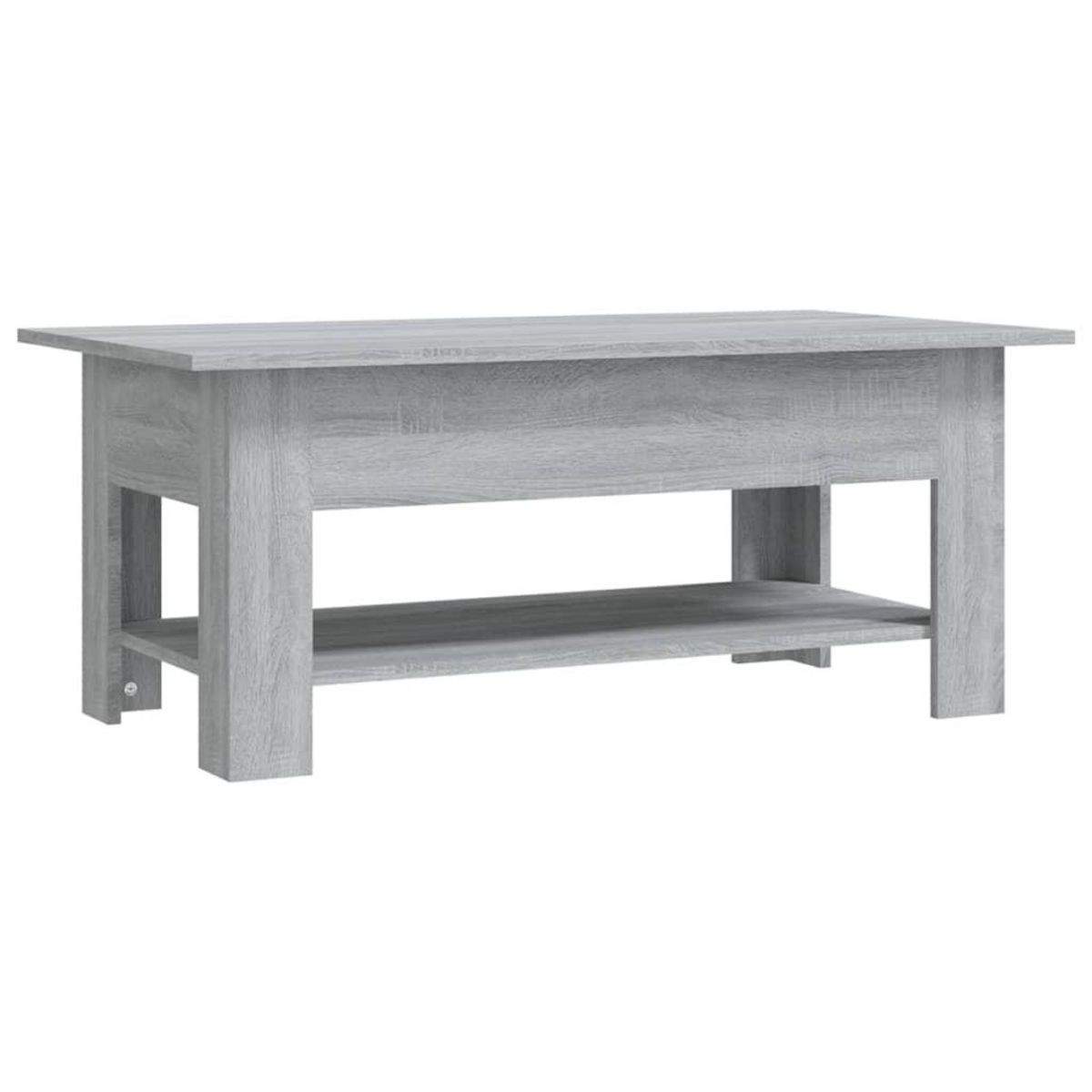 VIDAXL Table basse sonoma gris 102x55x42 cm bois d'ingenierie