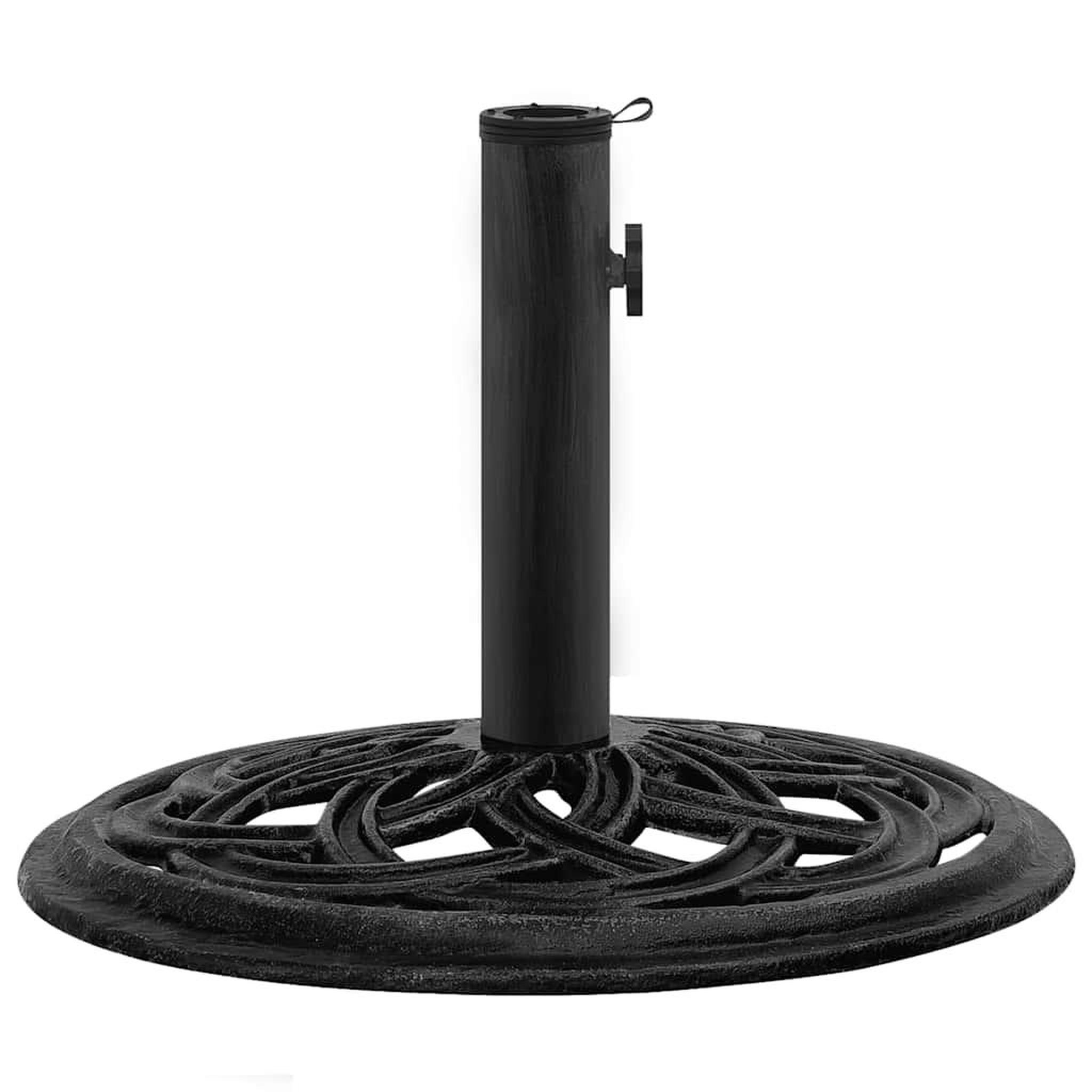 Voir la diapositive 4 : VIDAXL Socle de parasol Noir 44x44x31 cm Fonte