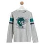 Voir la diapositive 1 : INEXTENSO T-shirt manches longues gris garçon en coton 