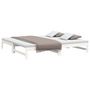 Voir la diapositive 3 : VIDAXL Lit coulissant sans matelas blanc 2x(90x200) cm