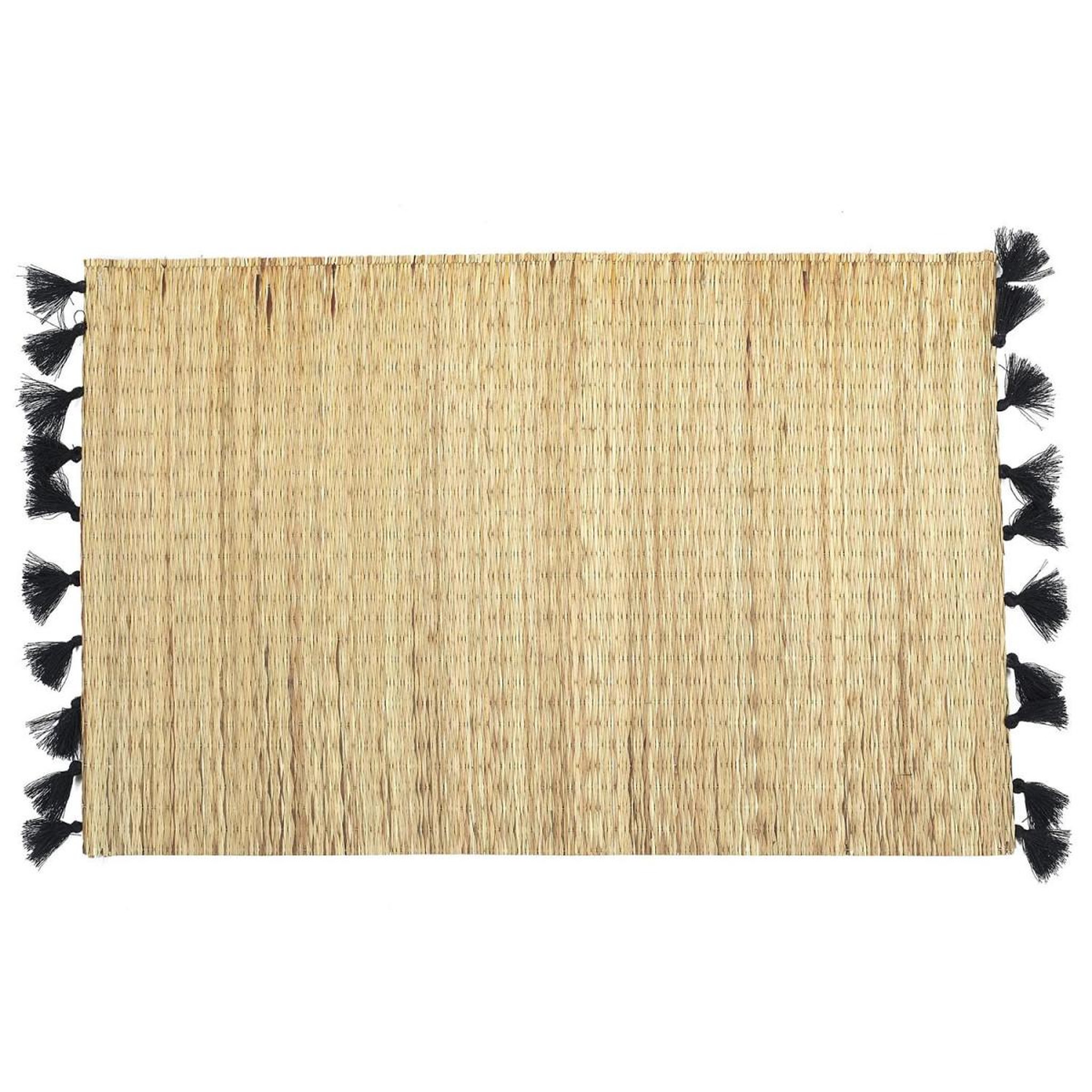 The Home Deco Factory Set de table déco  pompons  30x45cm naturel