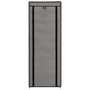Voir la diapositive 4 : VIDAXL Armoire a chaussures avec housse Gris 57x29x162 cm Tissu