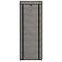 Voir la diapositive 4 : VIDAXL Armoire a chaussures avec housse Gris 57x29x162 cm Tissu