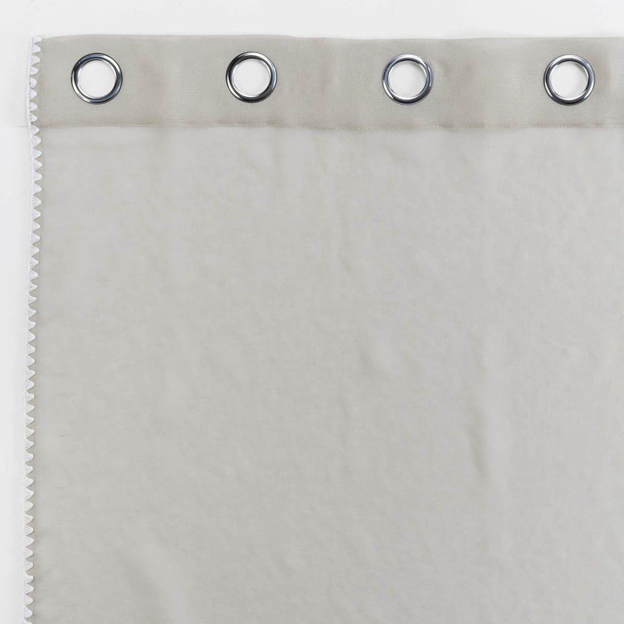 Voir la diapositive 3 : Douceur d'Intérieur Rideau Voilage à Œillets  Fantaisie Louise  140x240cm Beige